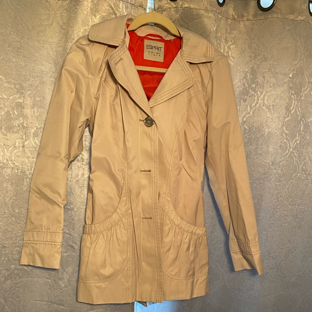 Large stylish rain jacket.